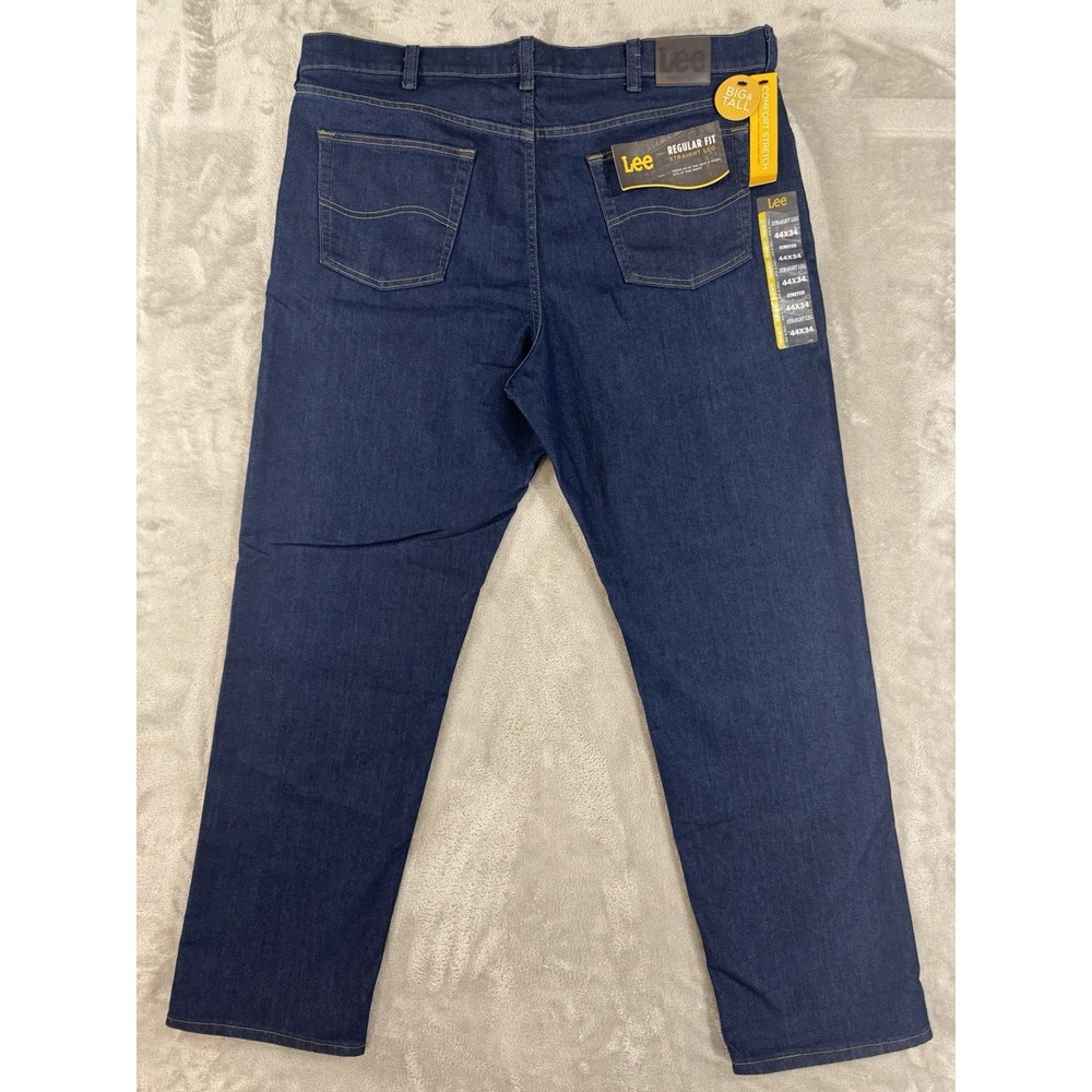 Lee Jeans Mens 44x34 Regular Straight Comfort Stretch Big Tall Western Workwear